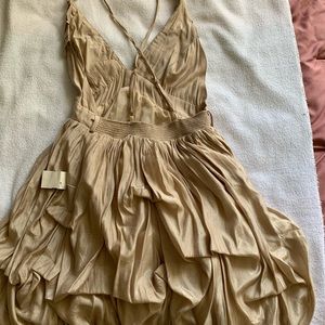 Double Zero Short Taupe Dress/ Size M